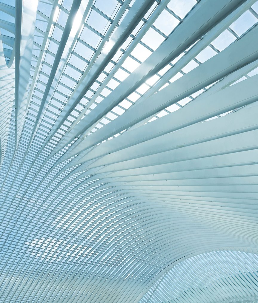 building with glass ceiling